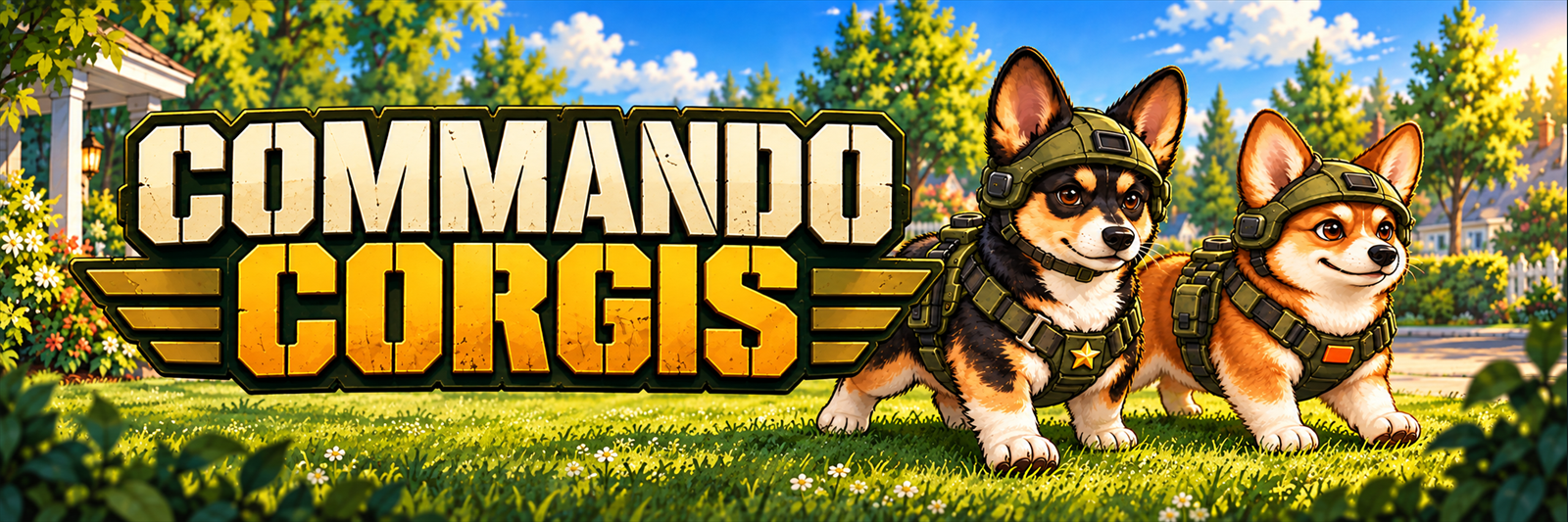 Commando Corgis promotional artwork