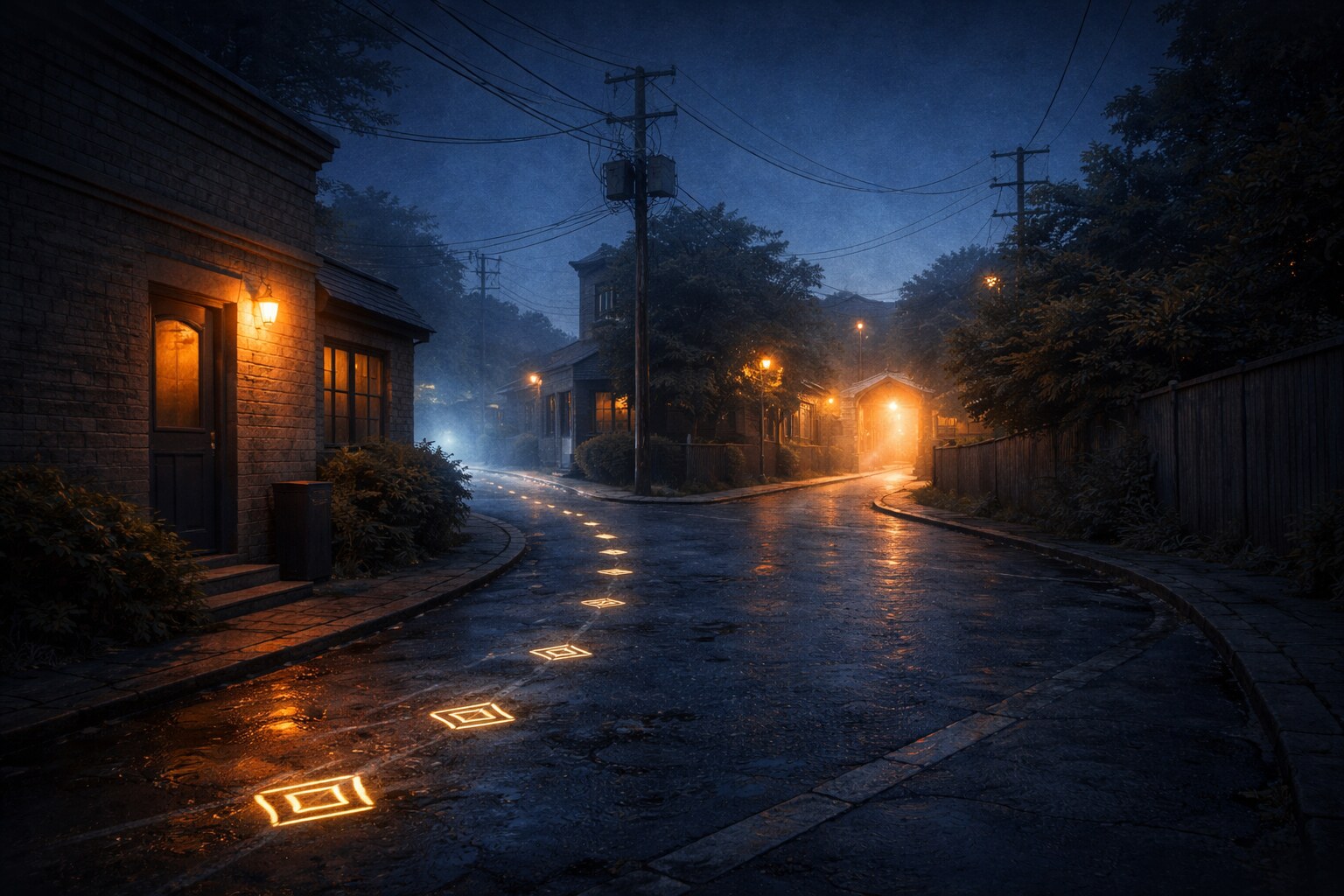 Atmospheric street scene from The World Beneath