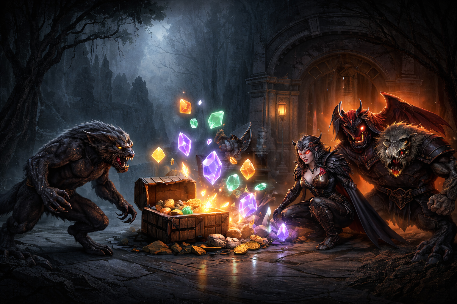 Core gameplay loop artwork for The World Beneath