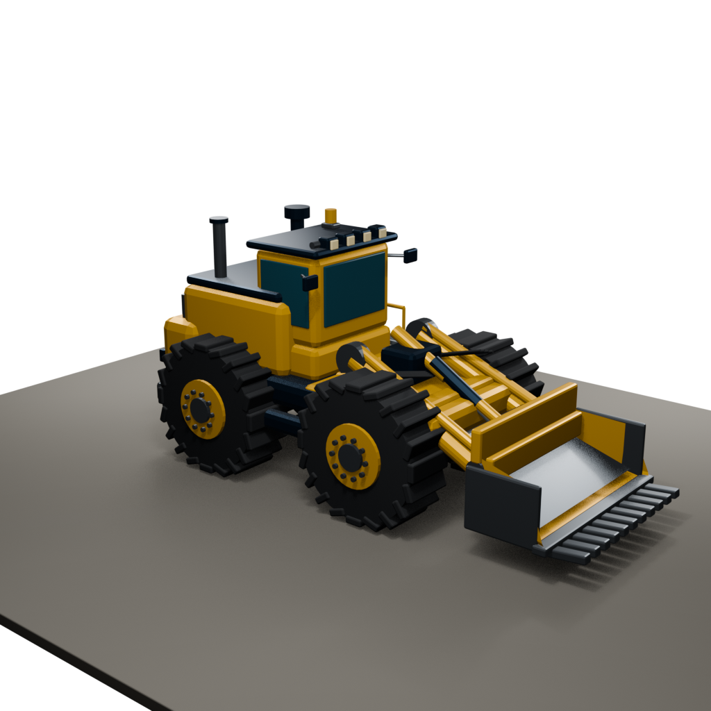 MZ Mining Fleet yellow industrial mining vehicle